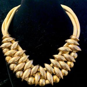 A Breathtaking Gold Statement Necklace
